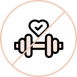 Avoid Exercise Avoid Exercise Icon | InBeaute Beauty Studio Sydney | Brows | Lips | Lashes